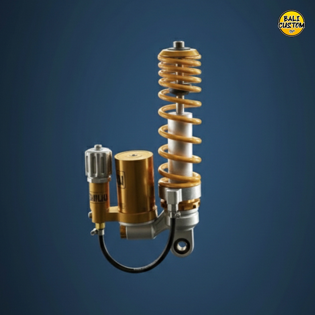 Shock Depan Copy Ohlins Premium Model Tabung Preload Vespa Matic