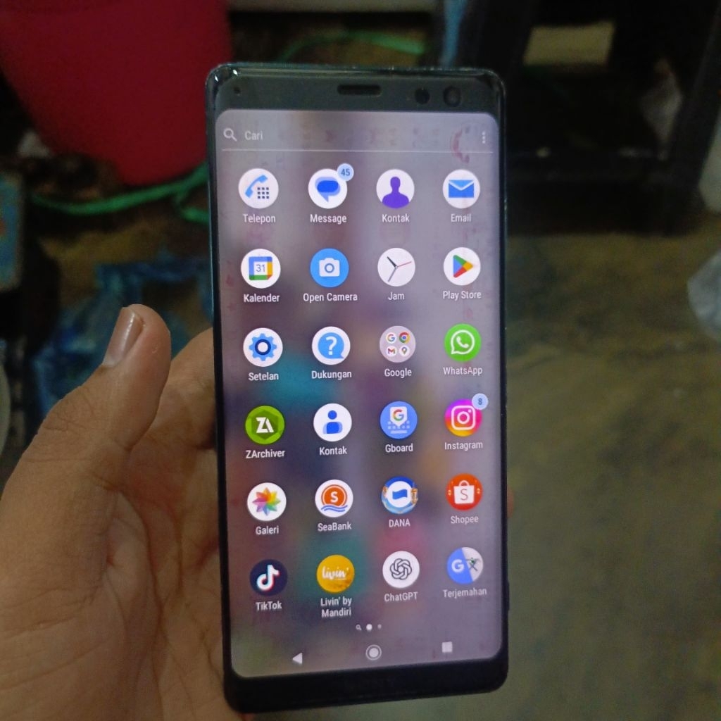 Sony XZ3 bekas minus layar shadow