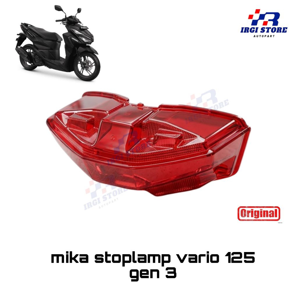 MIKA LAMPU STOP BELAKANG VARIO 125 GEN 3 ORIGINAL KACA LAMPU BELAKANG NEW VARIO 125