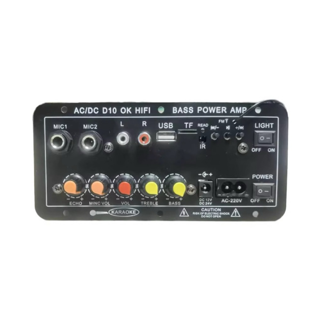 D10 Amplifier board Tampilan digital Power amplifier board Untuk 8-12 Inci Speaker 220V-DC 12V-24V B