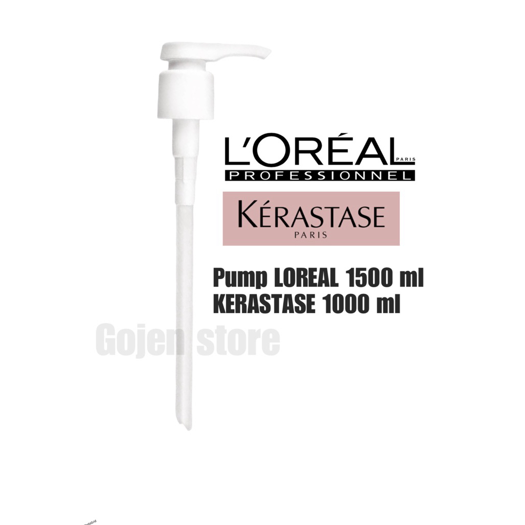 pump khusus shampo kondisioner KERASTASE LOREAL 1000 ml dan 1500ml pompa bis botol matrix hair spa