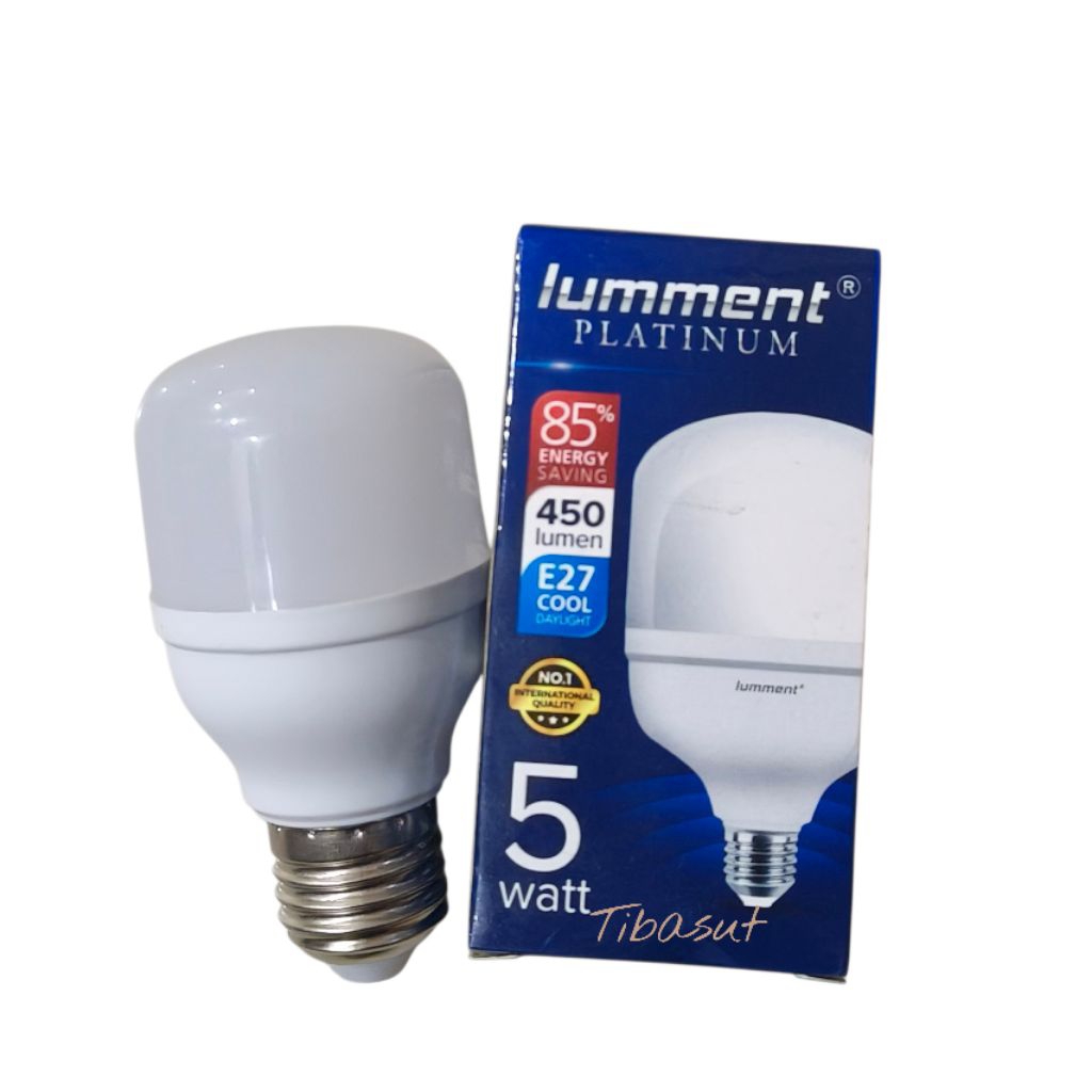 Lampu LED 5 Watt Lumment Platinum Cahaya Putih Bohlam Bolam