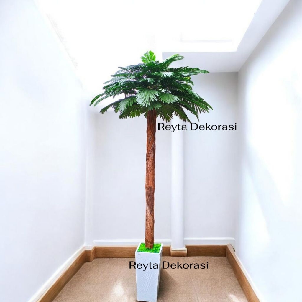 pohon kurma tinggi 2mtr pohon palem dekorasi artificial/ palem hias plastik palem tapas