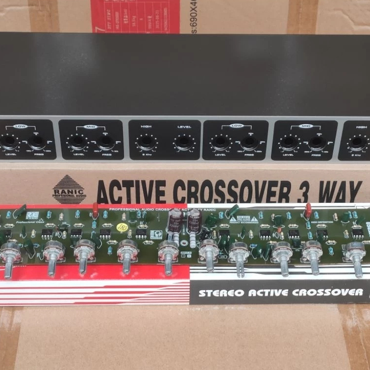 Kit Dan Box Aktif Crossover 3Way Stereo
