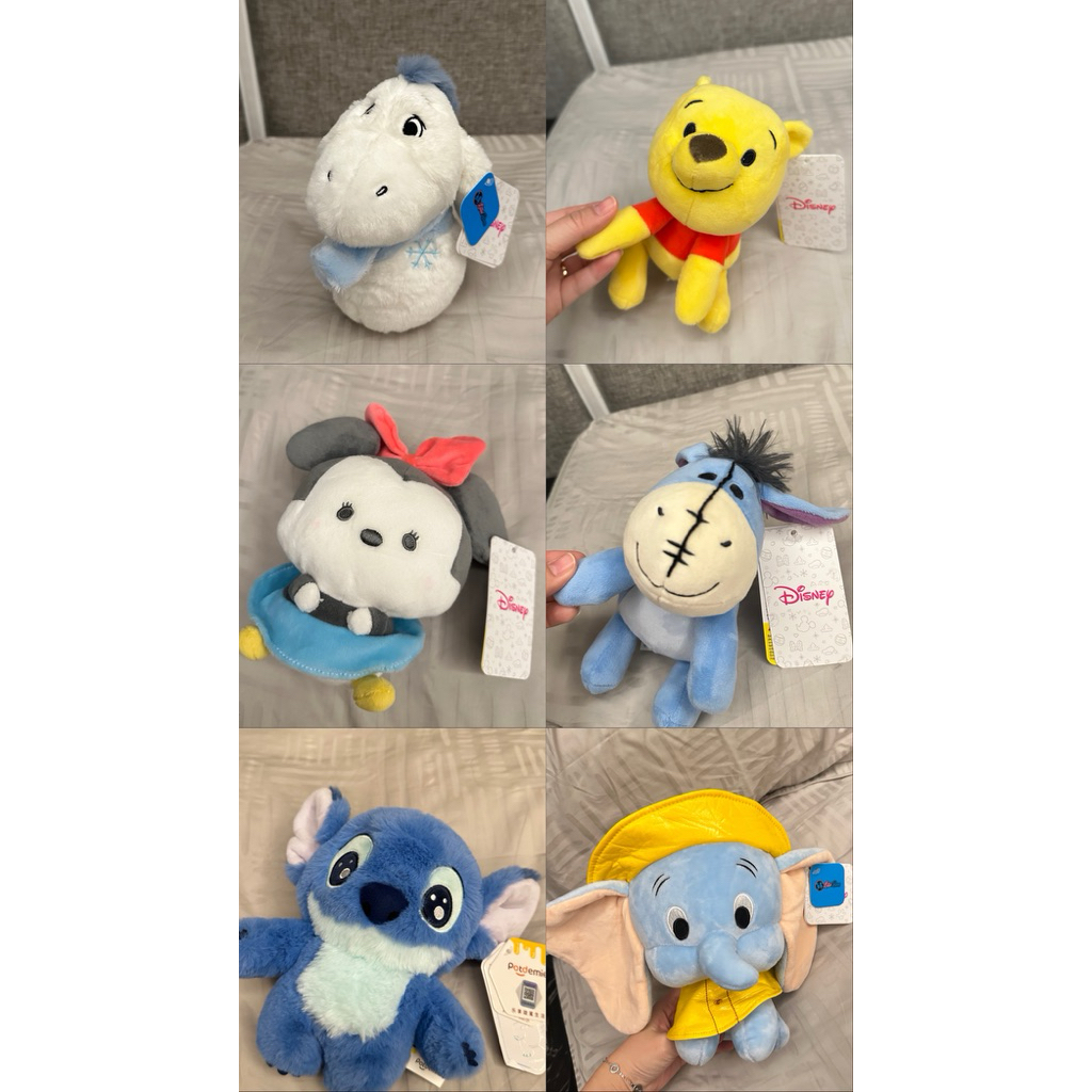 (new & ada tag) 100% disney original original kkv FuniFun Hifunny boneka stitch winnie the pooh eeyo