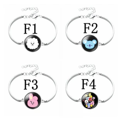 [READY STOK] Gelang bangle BTS BT21 BTS21 karakter lucu - aksesoris Kpop ARMY Edition Korea Anti Kar
