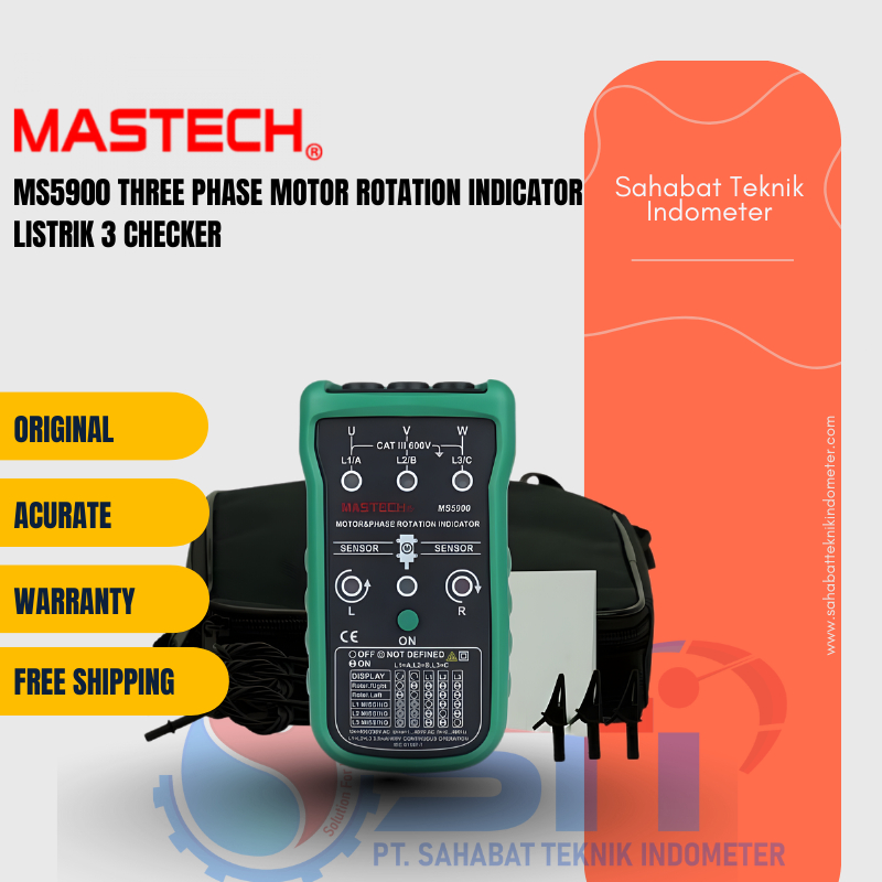 Mastech MS5900 3-Phase Motor Rotation Indicator