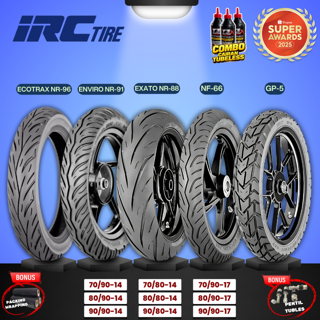 [READY COD] BAN IRC TUBELESS RING 14 RING 17 / BAN IRC ECOTRAX NR96 / BAN IRC ENVIRO NR91 / BAN IRC 