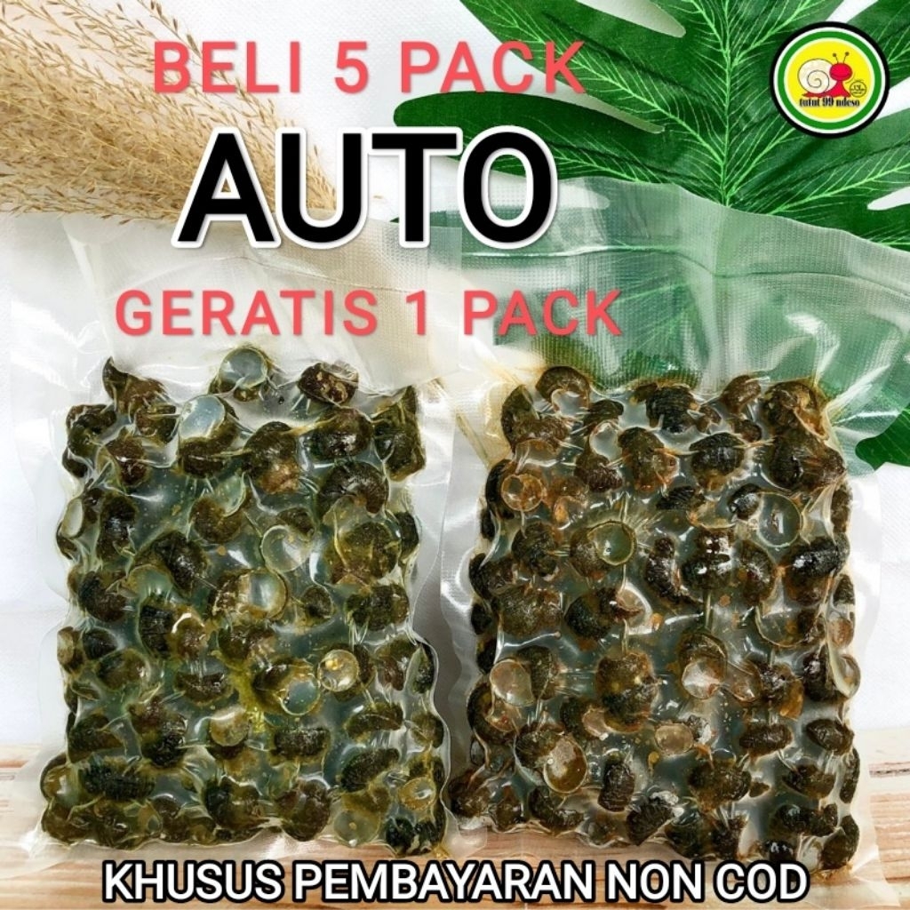 TUTUT FROZEN ISI 220g, KEONG SAWAH SEAFOOD INSTAN CEMILAN ENAK ORIGINAL / PEDAS SEDANG / SUPER PEDAS