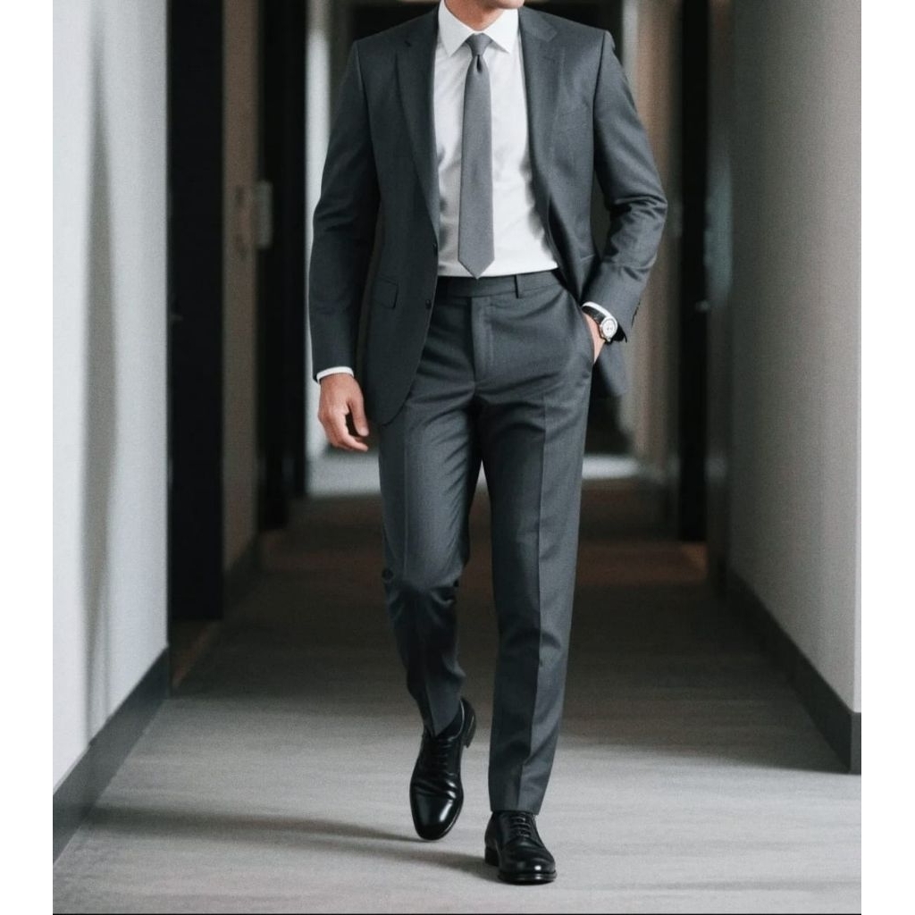 jas pria slimfit setelan JAS +CELANA+KEMEJA PUTIH+DASI