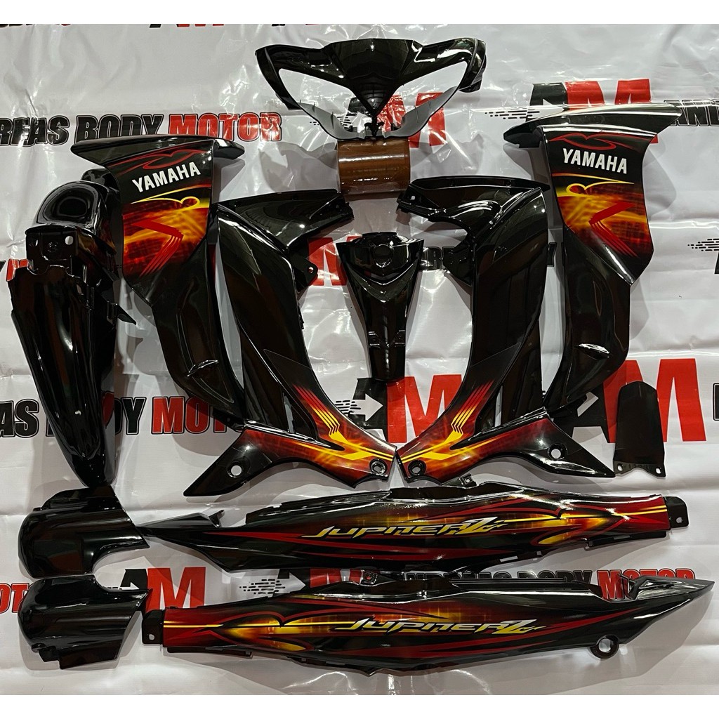 Fullset Body Jupiter Z Burhan PAKET LENGKAP BODY ALUS JUPITER Z BURHAN HITAM FULLSET