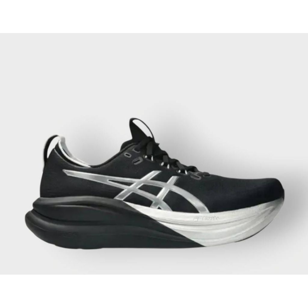 Sepatu Asics Gel Nimbus 28 Black Silver