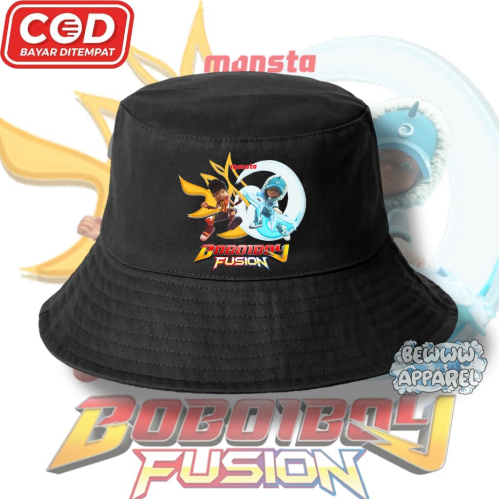 Topi Bucket Anak Boboiboy Fusion  / Topi Anak Boboiboy Fusion