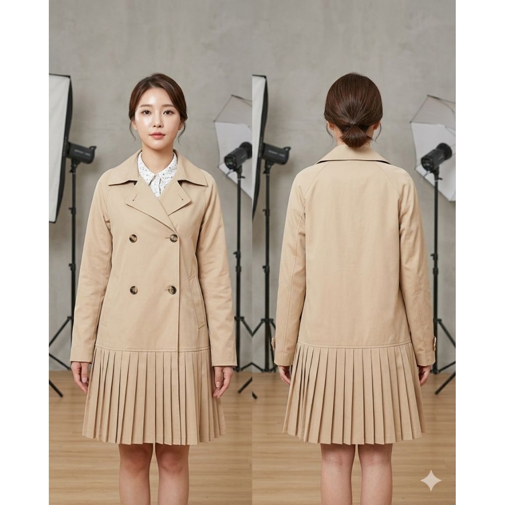 Coat Dress Blazer Plisket Coksu LD.98cm (17)
