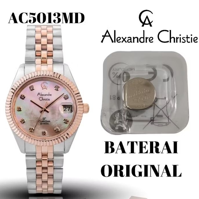 Baterai jam ALEXANDRE christie original AC5013MD
