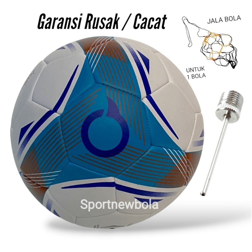 Bola Sepak OrtusEight TYPHON Size 5 Original Bonus Pentil Jaring Bola Kaki No 5 Bola Sepak Original