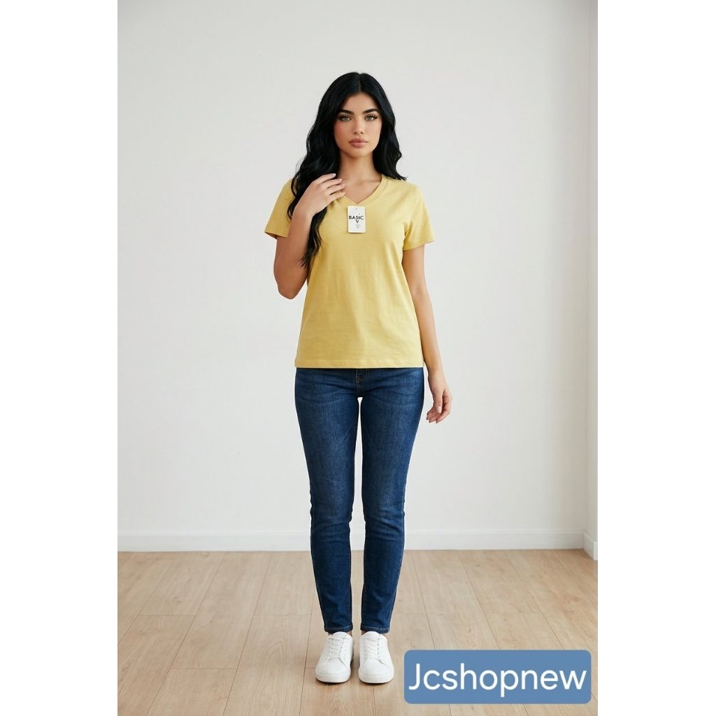 KAOS GIANT BASIC KUNING MUDA