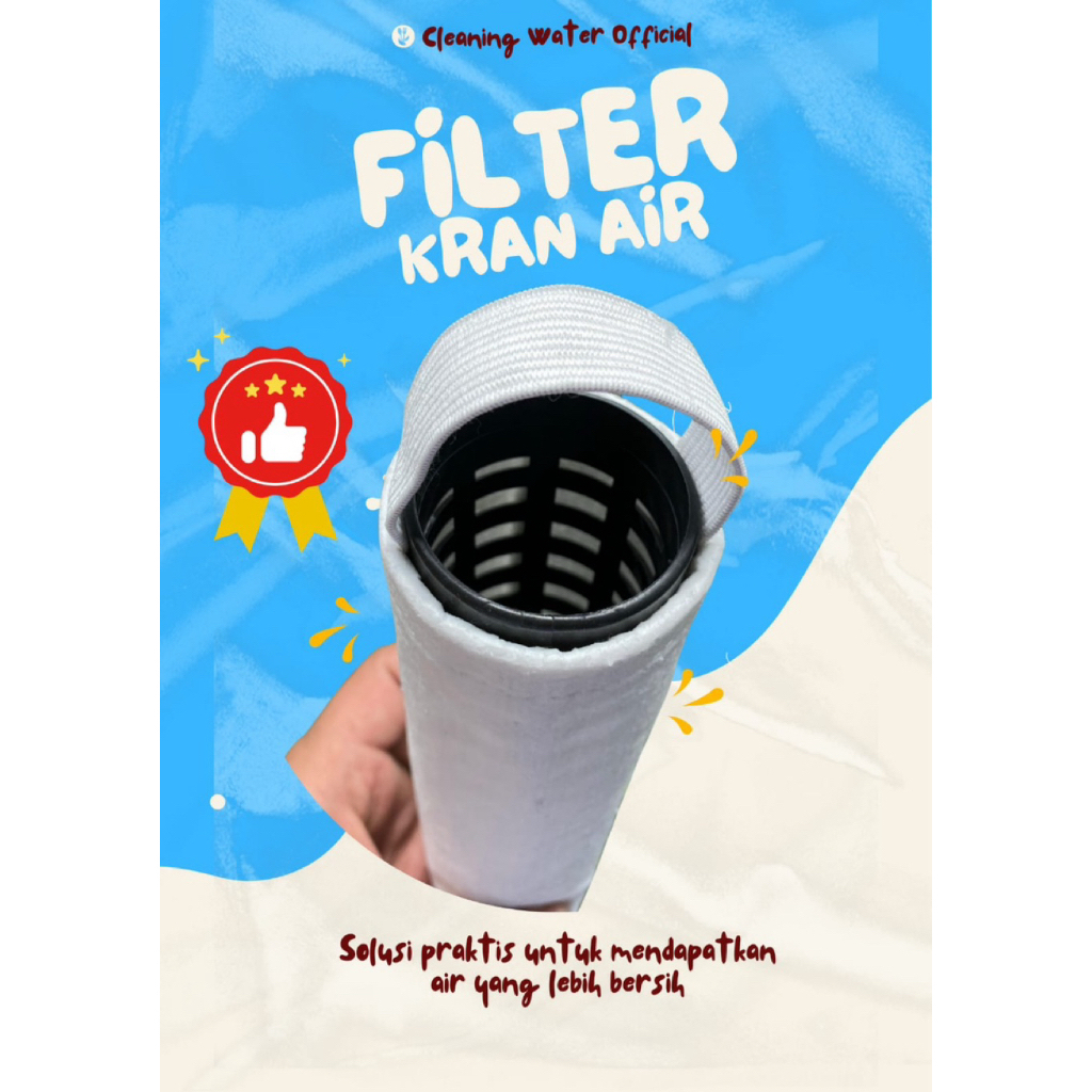 Filter Air Kran (FREE TABUNG+KAPAS) Pembersih Air Keruh / Saringan Air / Filter Kran