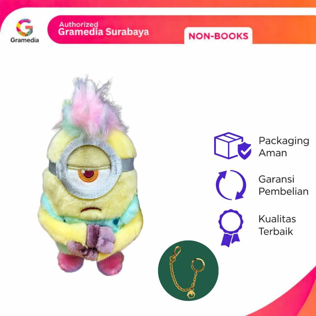 Gramedia Surabaya - BNS SERIES HUARONG MINIONS UNICORN SERIES STUART PENDANT