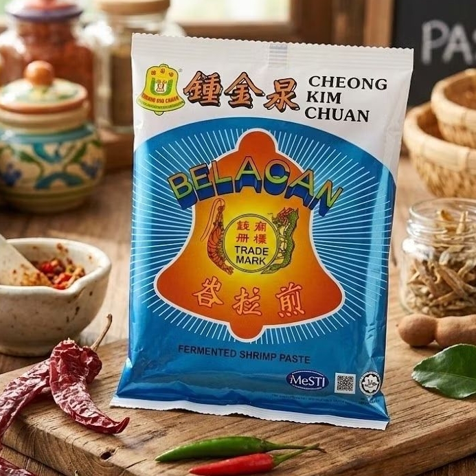 Belacan Malaysia cap Lonceng 225 gram Shrimp paste terasi malaysia