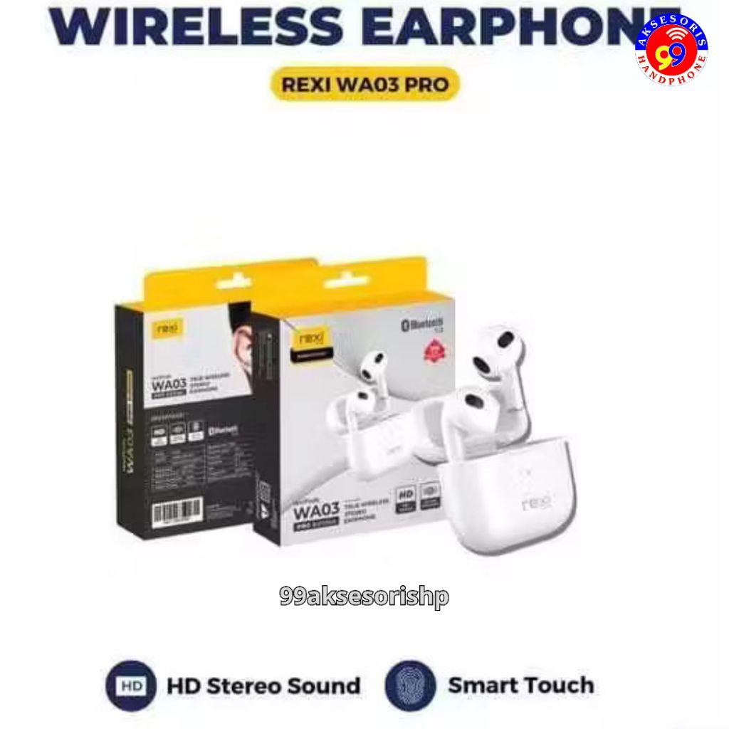 HEADSET BLUETOOTH/ TWS REXI WA03