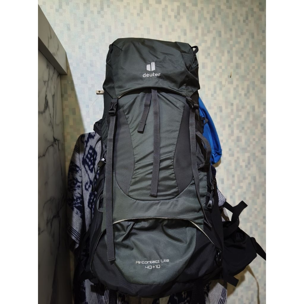 deuter aircontact lite 40+10 tas carier second bekas