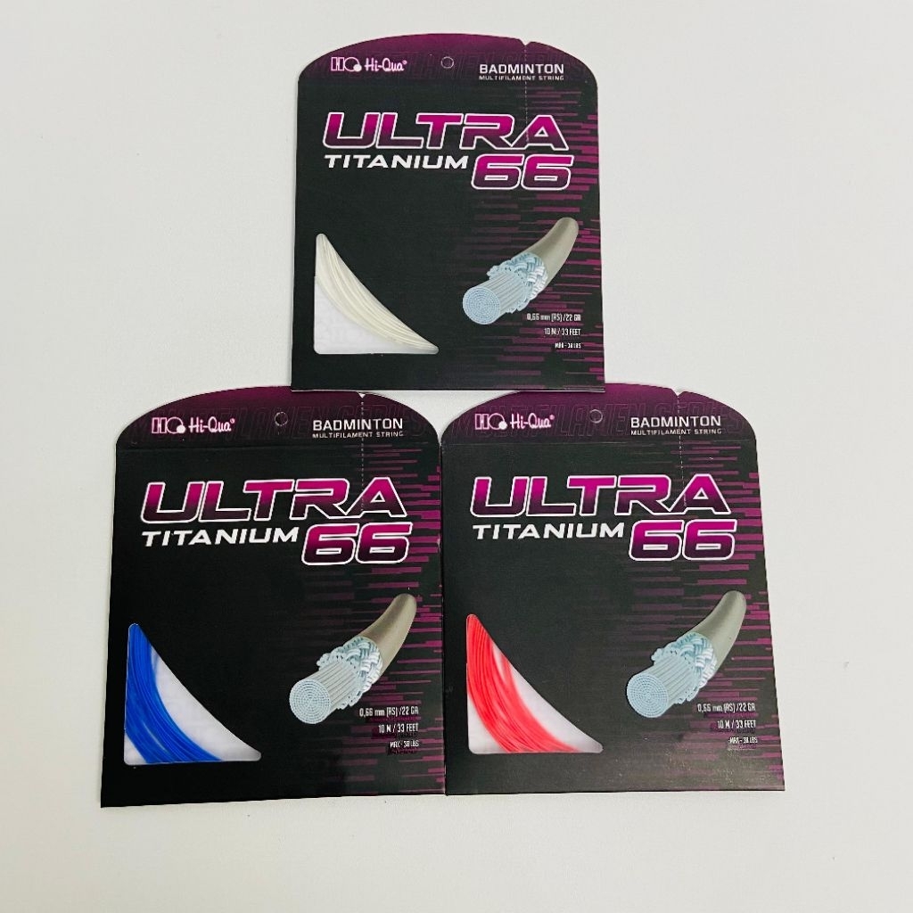 Senar Badminton Hiqua Ultra Titanium 66