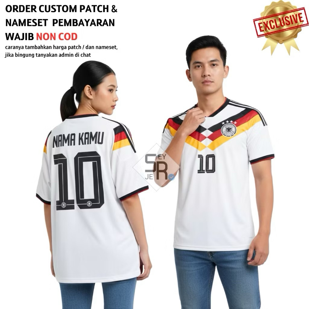 Jersey Jerman Home World Cup 2026 2027 Grade Original - Jersey Jerman Piala Dunia High Quality