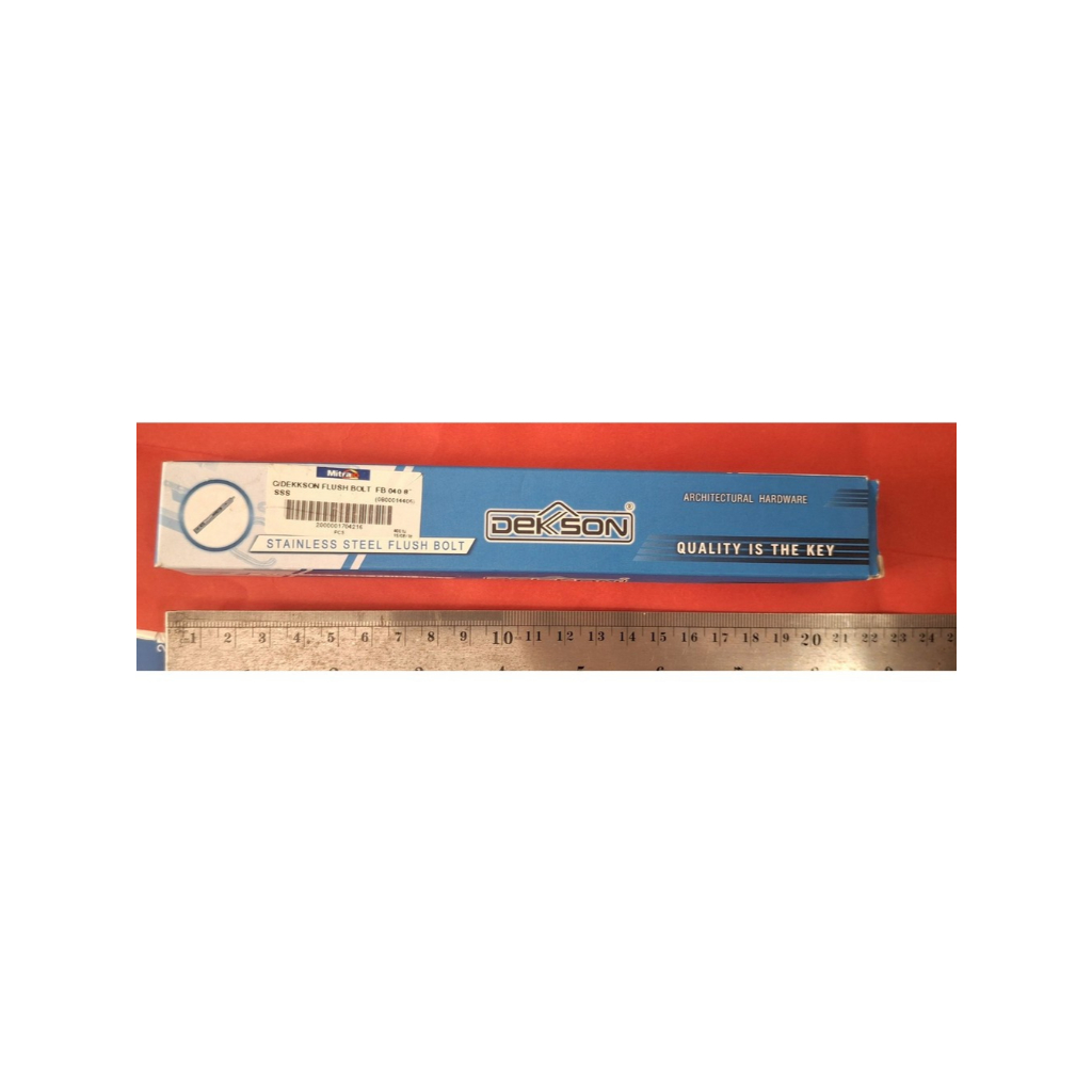 Gerendel Tanam stainless steel Dekson FB 040 8" (sekitar 20 cm,lihat ukuran di foto ) / Flush Bolt D