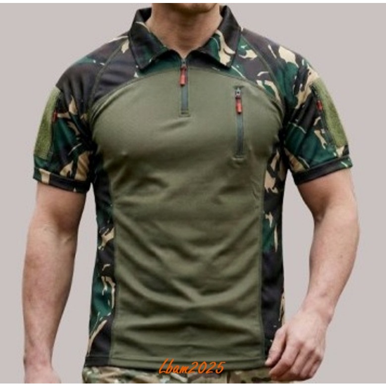 Kaos Tactical BDU Scuba Lengan Pendek Pria Dewasa Motif Loreng