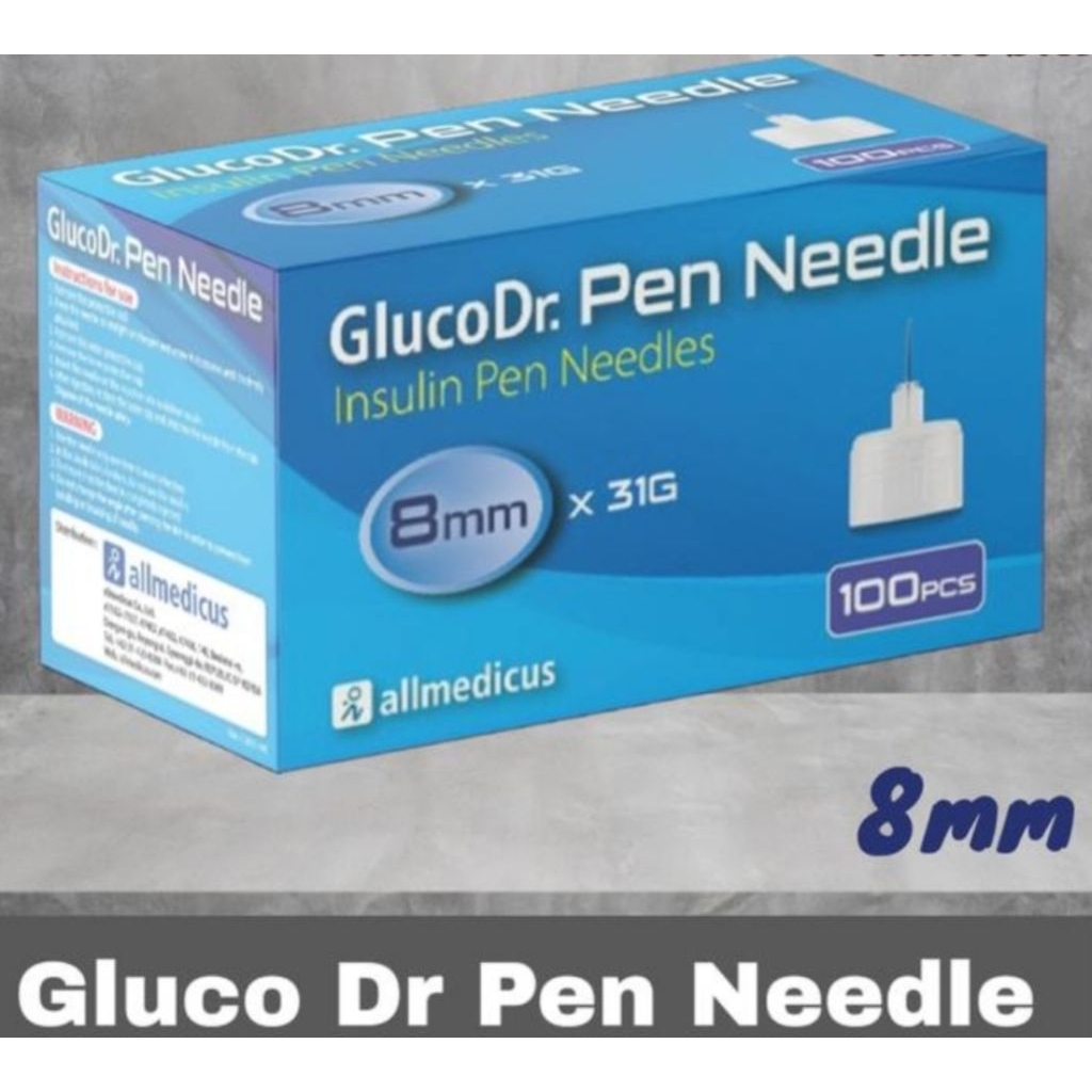 Jarum insulin 8mm gluco dr / insulin needle / jarum insulin diabetes