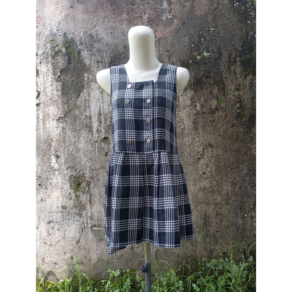 MINI DRESS TARTAN / OVERALL