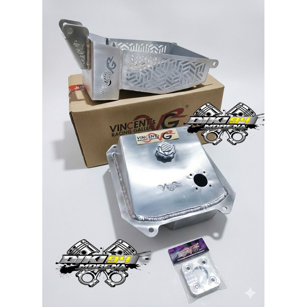 bagasi jok+tangki +cover plmpung bnsin cnc Mio sporty alumunium vrg.