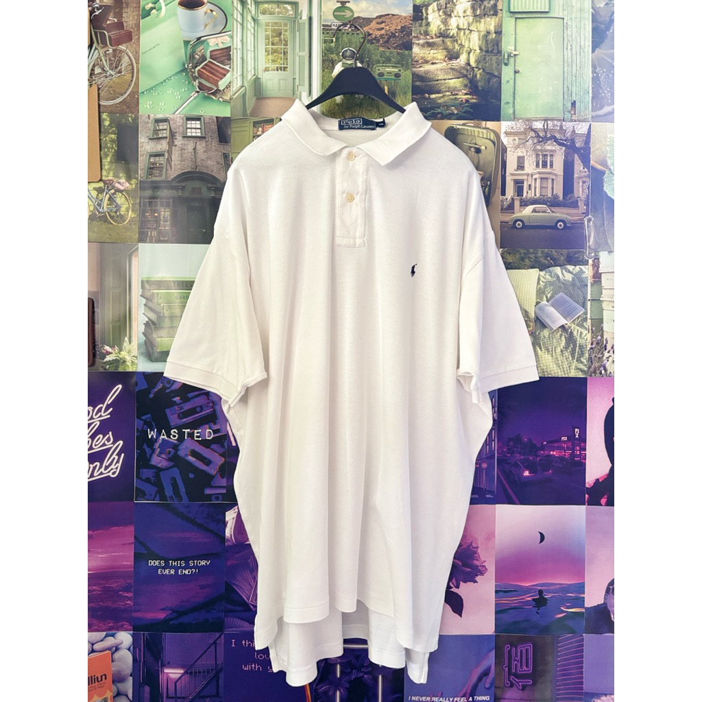 Polo Ralph Lauren Basic White Shirt Jumbo Preloved