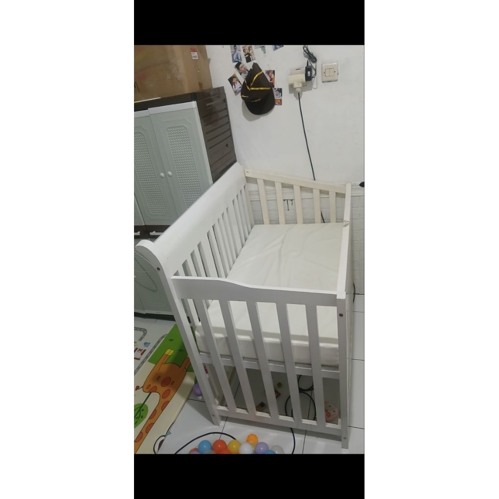 baby crib mothercare set matras