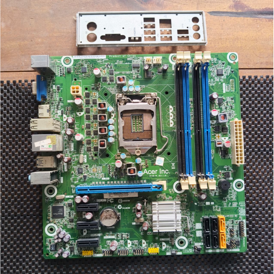Motherboard Acer Predator G3610 H61 Socket LGA 1155 Mainboard Intel Gen2 Sandy Bridge Backplate Back