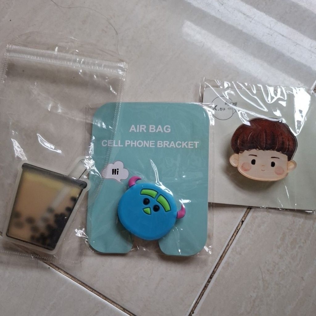 pop socket air bag cell phone bracket