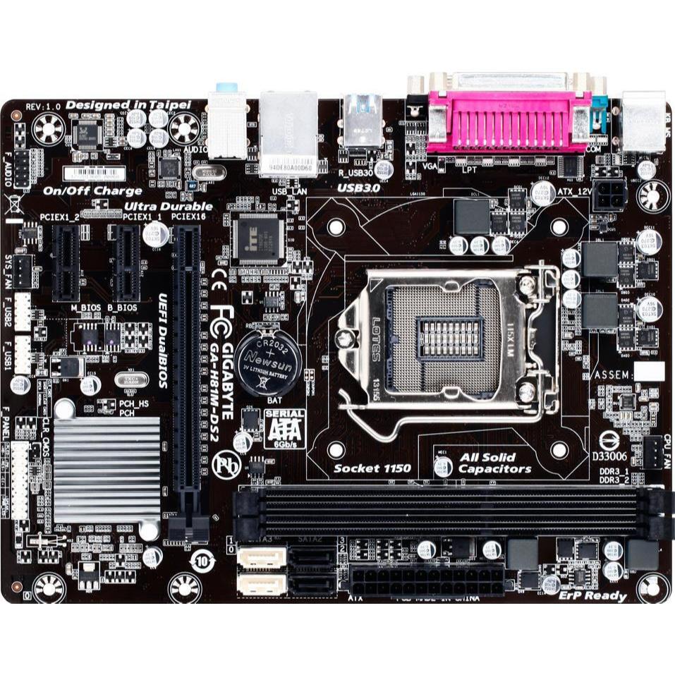 Motherboard Gigabyte GA-H81M-DS2 LGA1150 - H81 Second