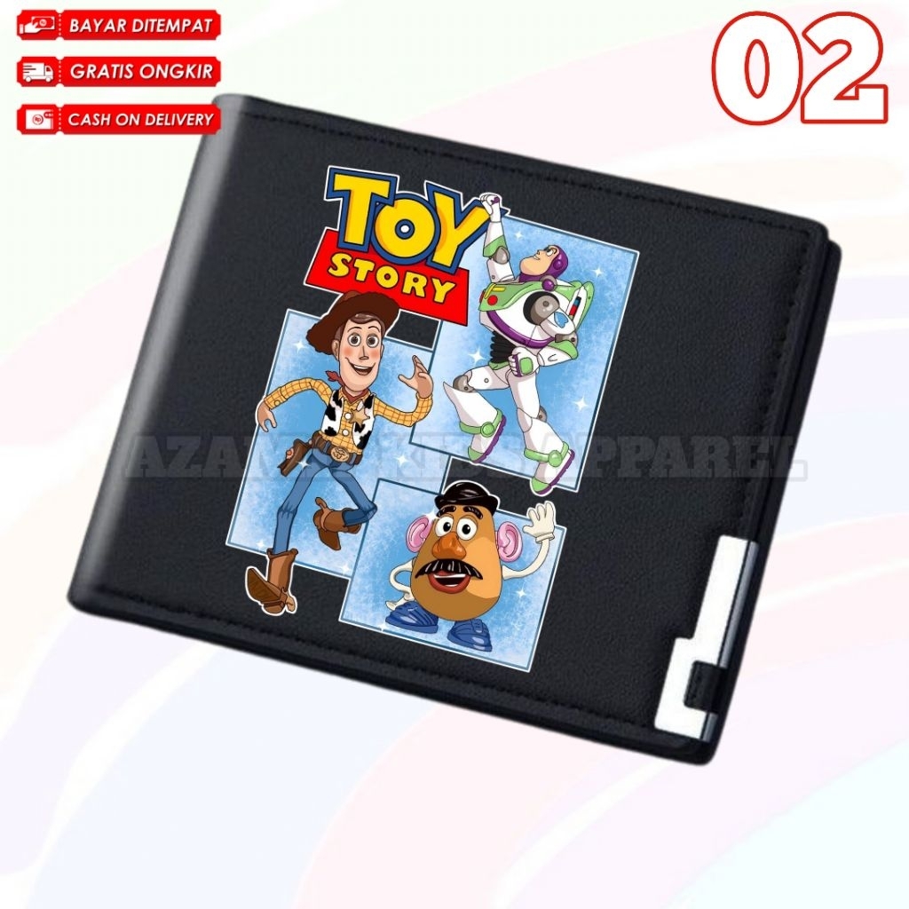 (BISA COD) DOMPET WALLET DOMPET WALLET ANAK TOY STORY FREE NAMA / DOMPET LIPAT WALLET ANAK FILM ANIM