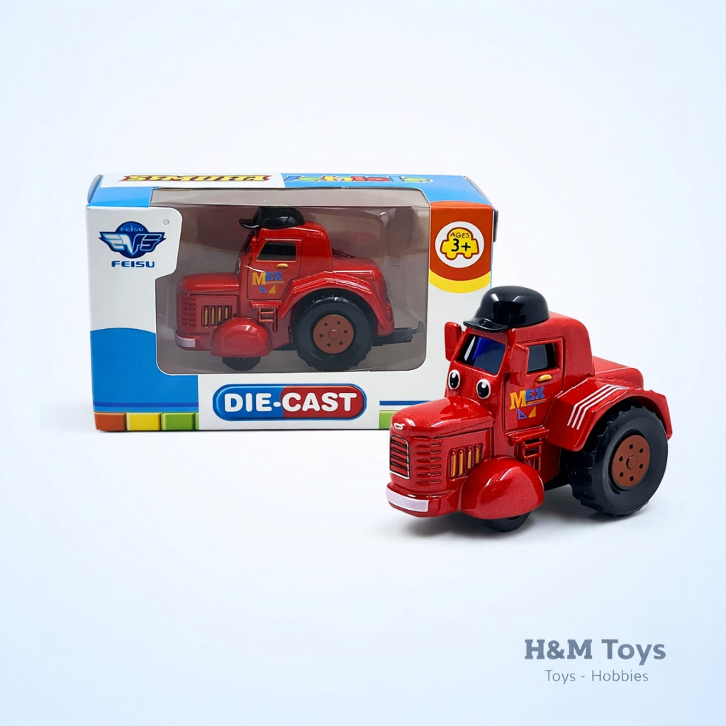 Mainan Diecast Tractor City Vehicle – Mini Tractor Metal Toy 3+