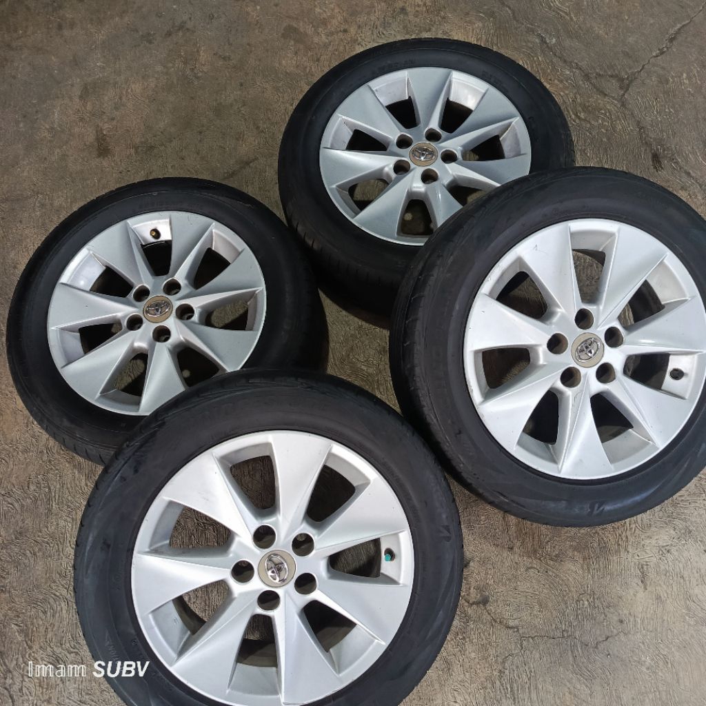Velg Ori Alphard R17 set Ban 225/55R17 (Dunlop+Bridgestone)