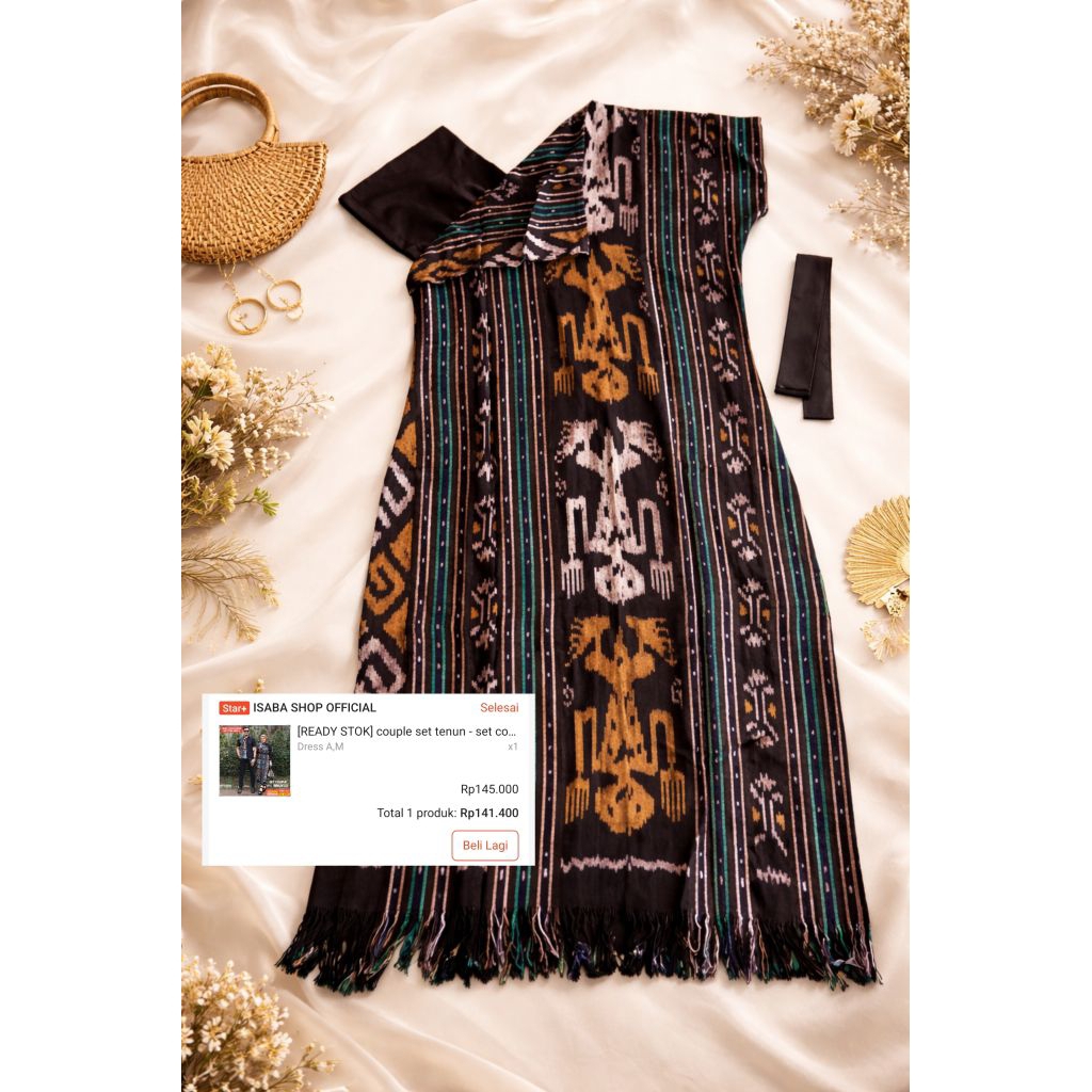 preloved set tenun dress