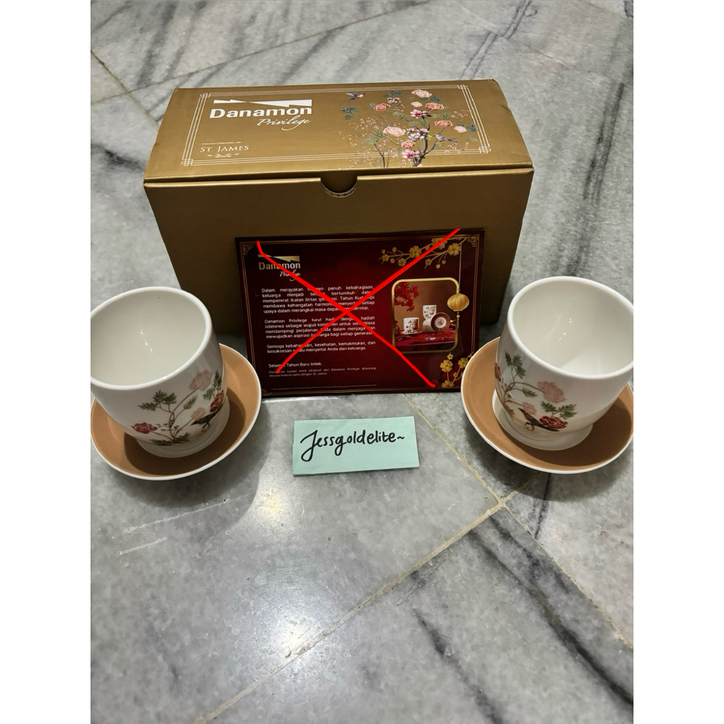 danamon privilege cangkir set 2026 chinese new year cny xincia hadiah gift merchandise bank bca soli