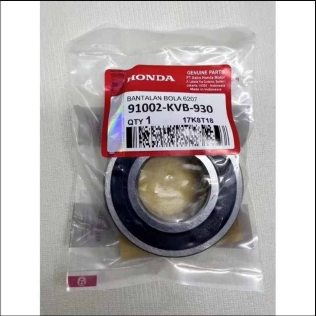 BEARING 6207 LAHAR KRUK AS KIRI VARIO 125 FI VARIO 150