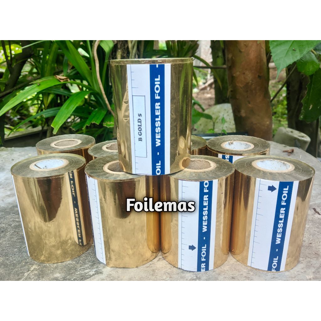 Plastik Foil Gold/Prada Emas Eceran.