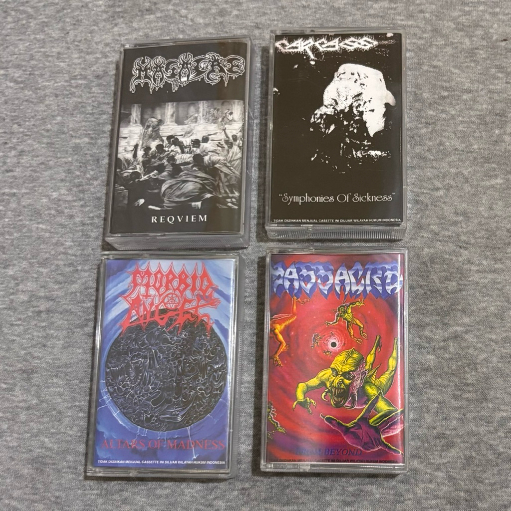KASET MORBID ANGEL - MASACRE - CARCASS - MASSACRE