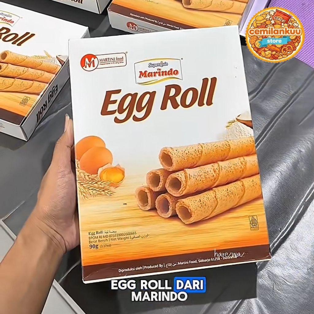 Egg roll Marindo 90gr [ 1 Dus ] isi 24 pcs Kemasan Super Besar Cocok Untuk Hajatan