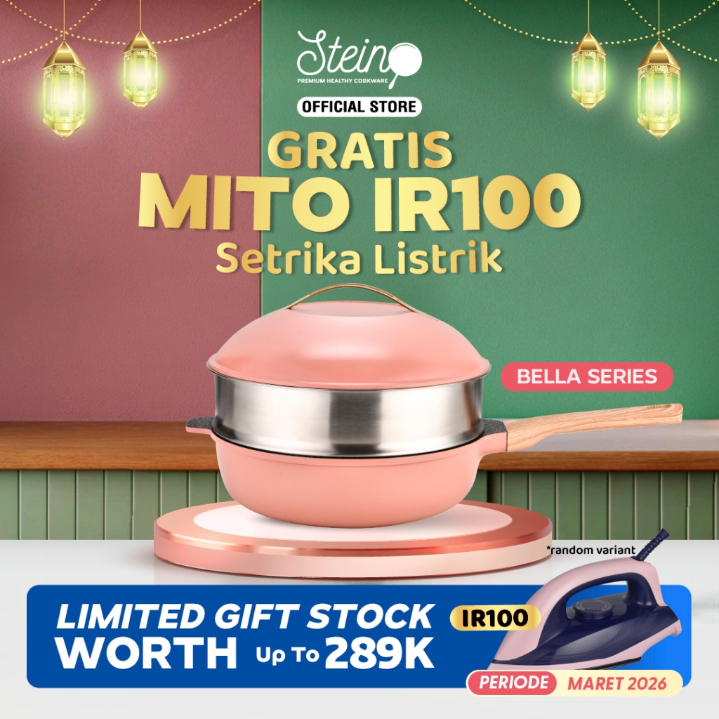 STEIN Bella series | Panci Kukus Granite Coating Greblon German | Anti Lengket