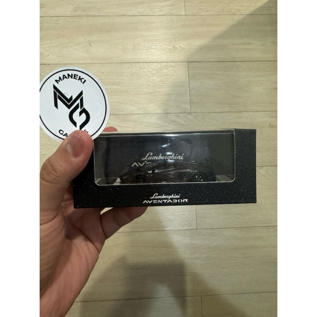 TPC 1/64 Scale Lamborghini Aventador Black Carbon - Very Rare to find