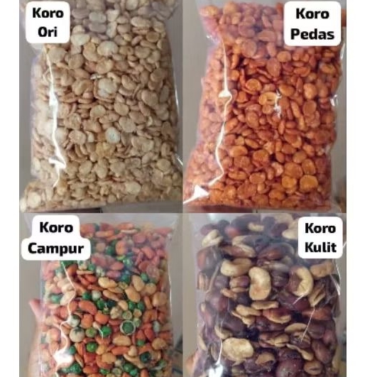 Kacang Koro Kulit | Koro Asin Ori | Koro Pedes | Koro Campur | Jajan Snack Kiloan Lebaran | kacang k